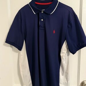 Polo by Ralph Lauren Navy and White Polo Shirt